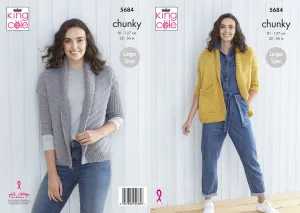 Cardigans Knitted in Subtle Drifter Chunky 5684