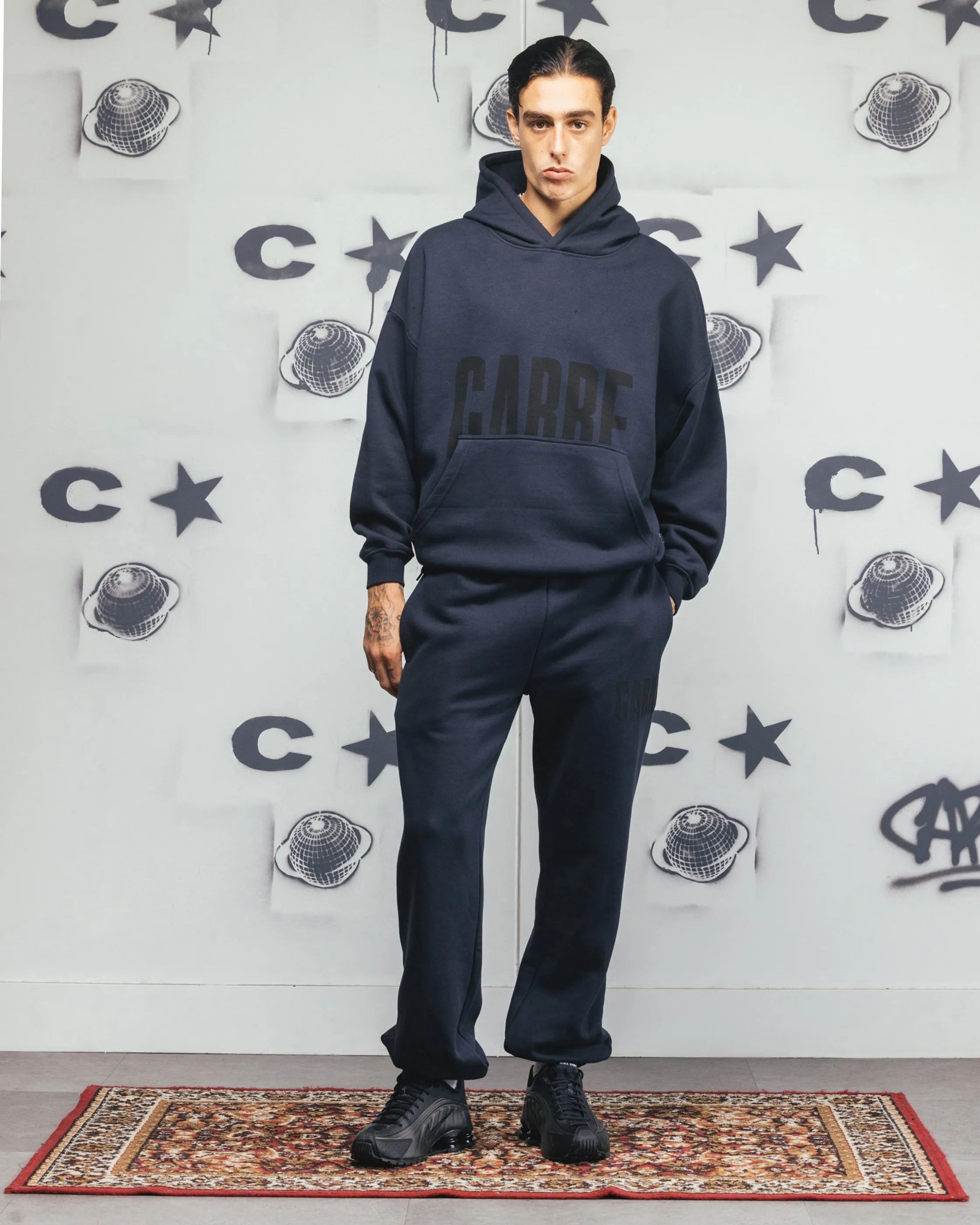 Carre Premium Essentials Hoodie Steel/Black