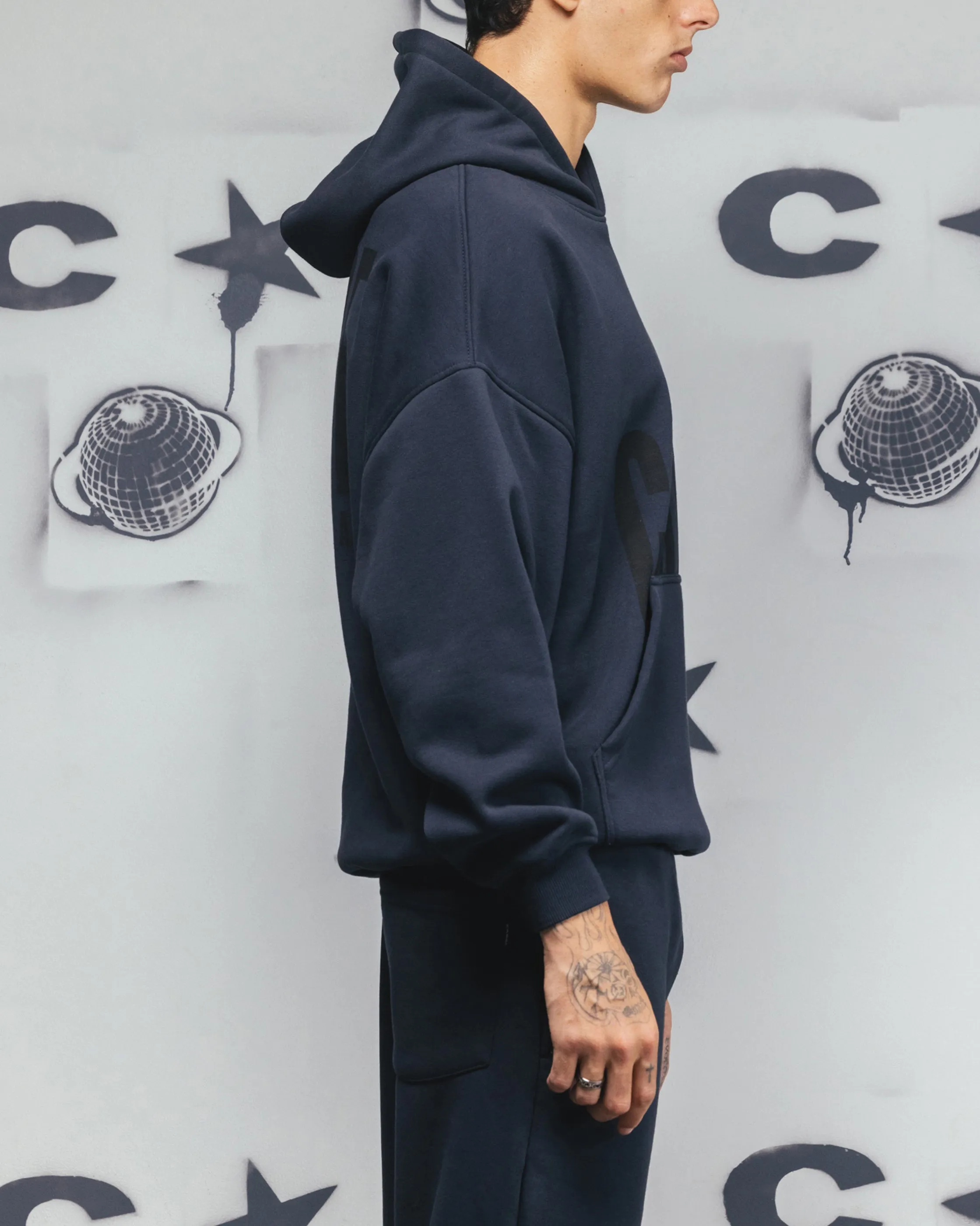 Carre Premium Essentials Hoodie Steel/Black