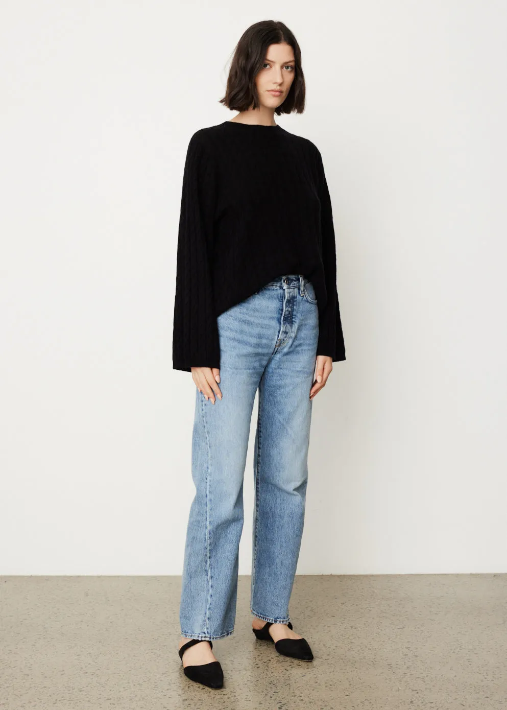 Cashmere Cable Knit Sweater
