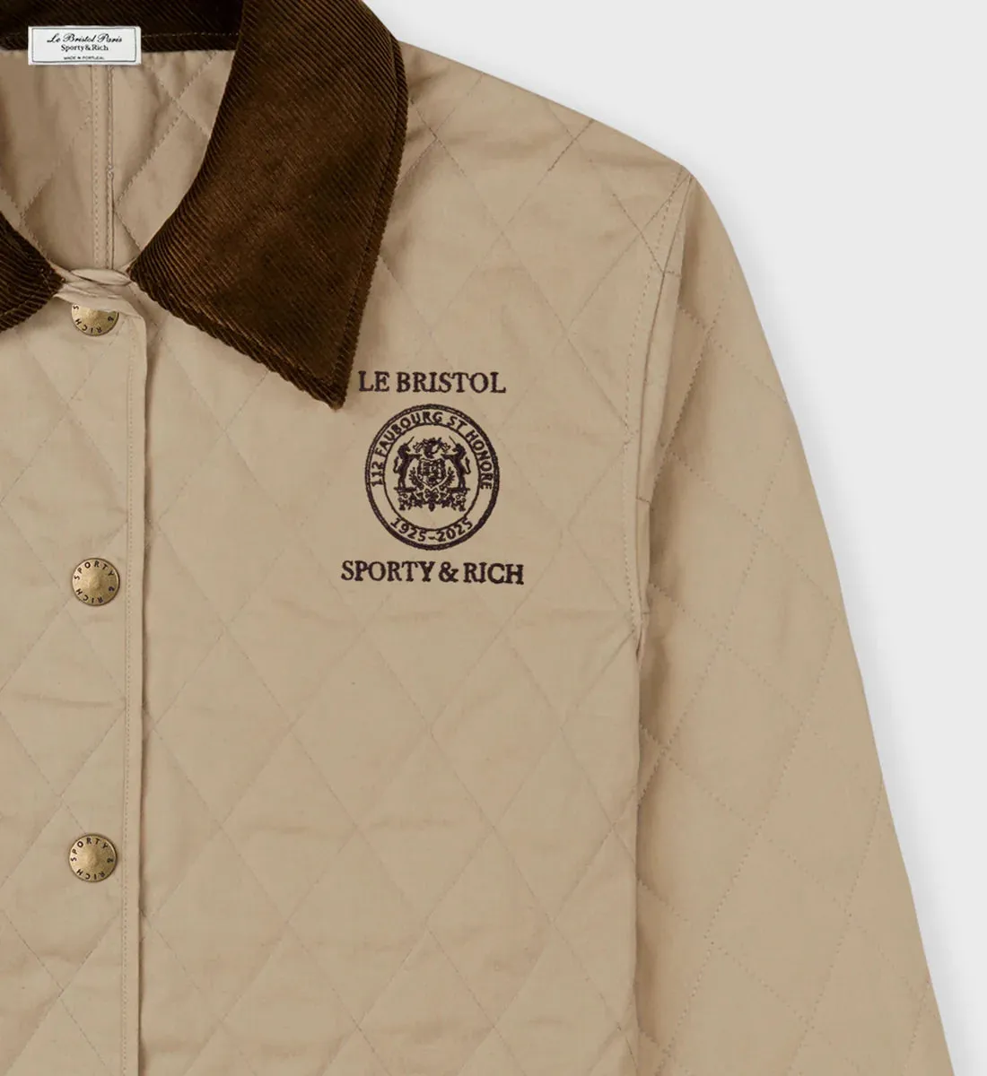 Crest Seal 100th Quilted Jacket  - Beige