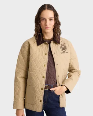 Crest Seal 100th Quilted Jacket  - Beige