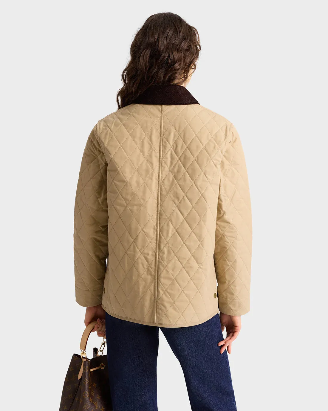 Crest Seal 100th Quilted Jacket  - Beige