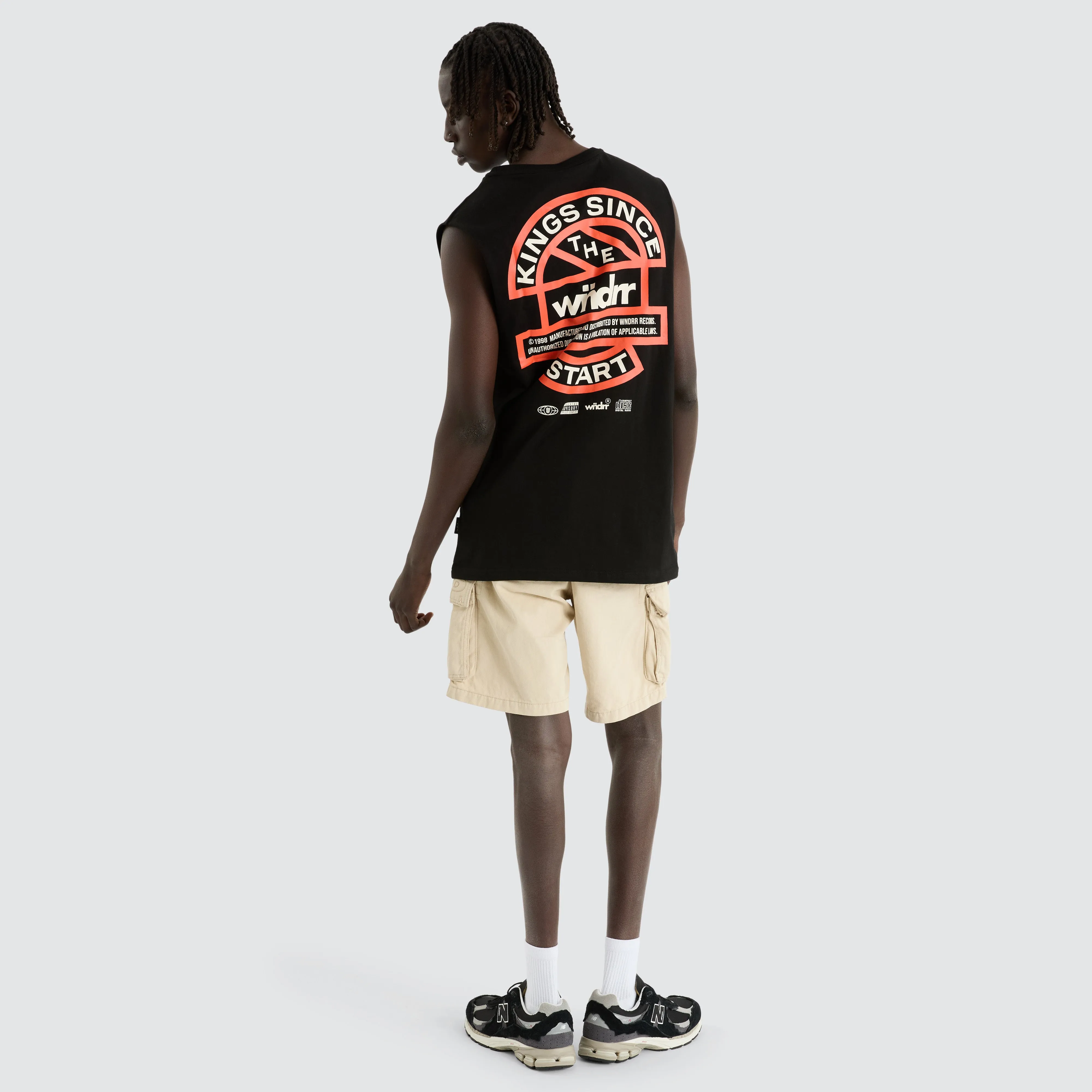 High Sign Muscle Top Black