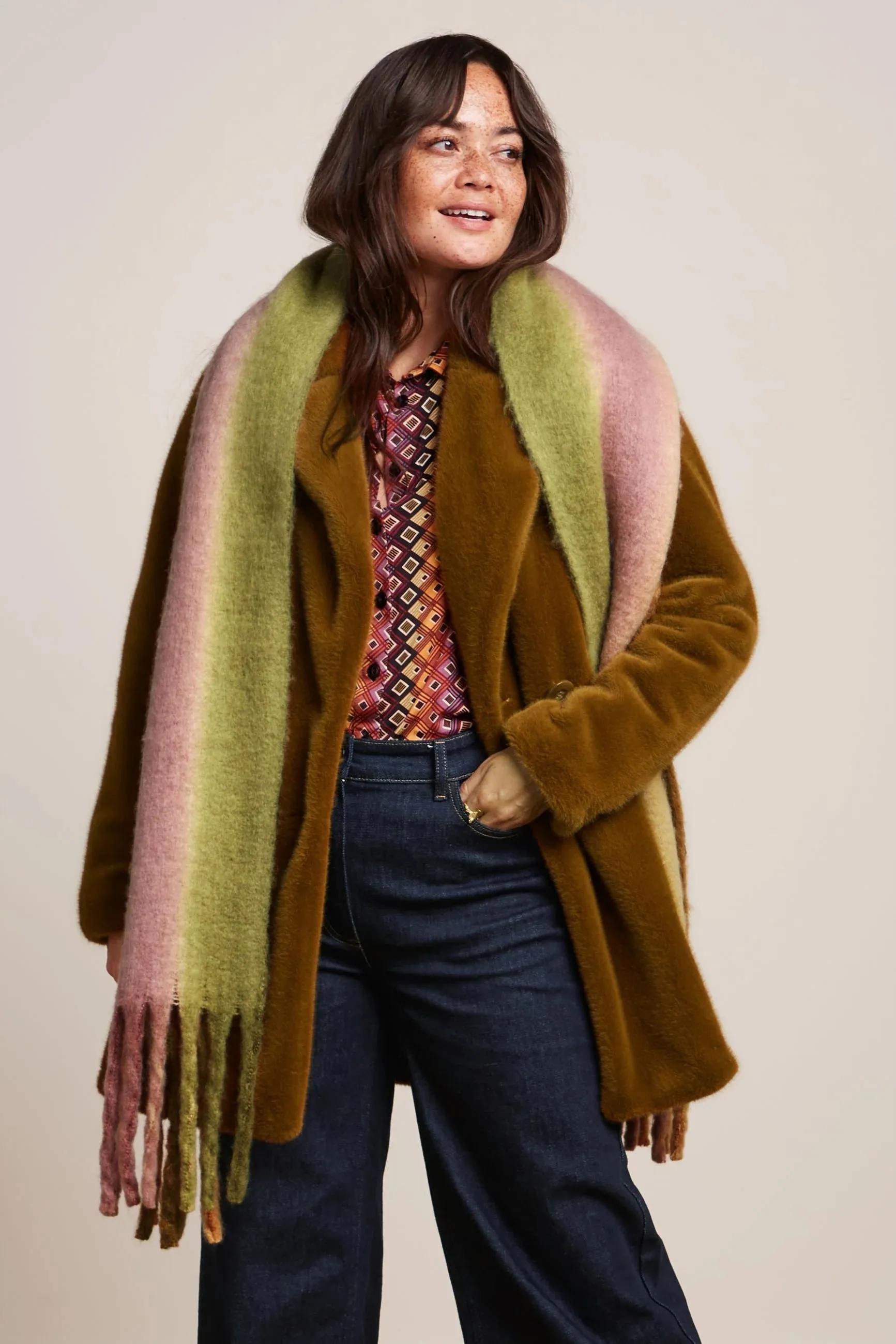 King Louie Cat Scarf Woodbine Green