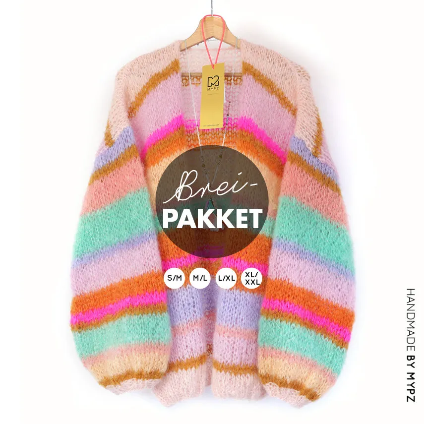 Knitting kit – MYPZ Basic Light Mohair Cardigan Talia No10 (ENG-NL)