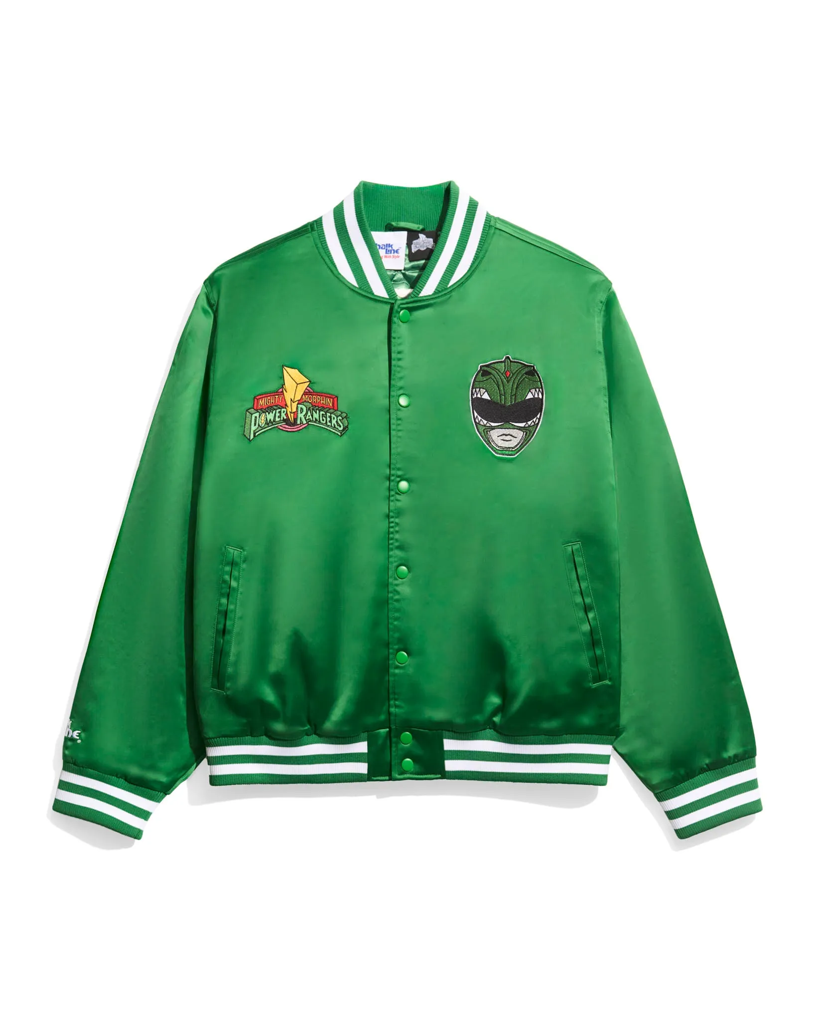 Power Rangers Green Ranger Quilted Satin Jacket