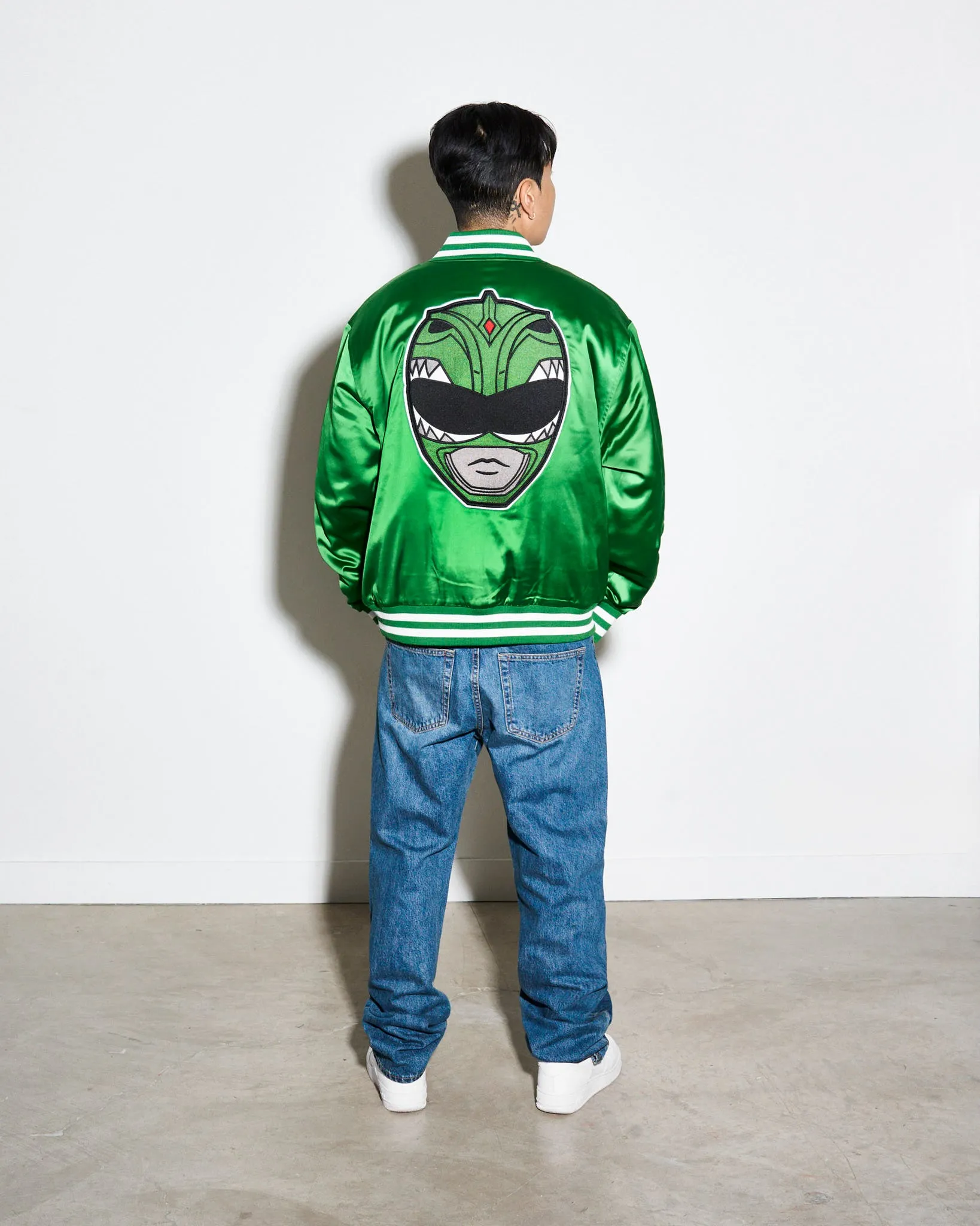 Power Rangers Green Ranger Quilted Satin Jacket