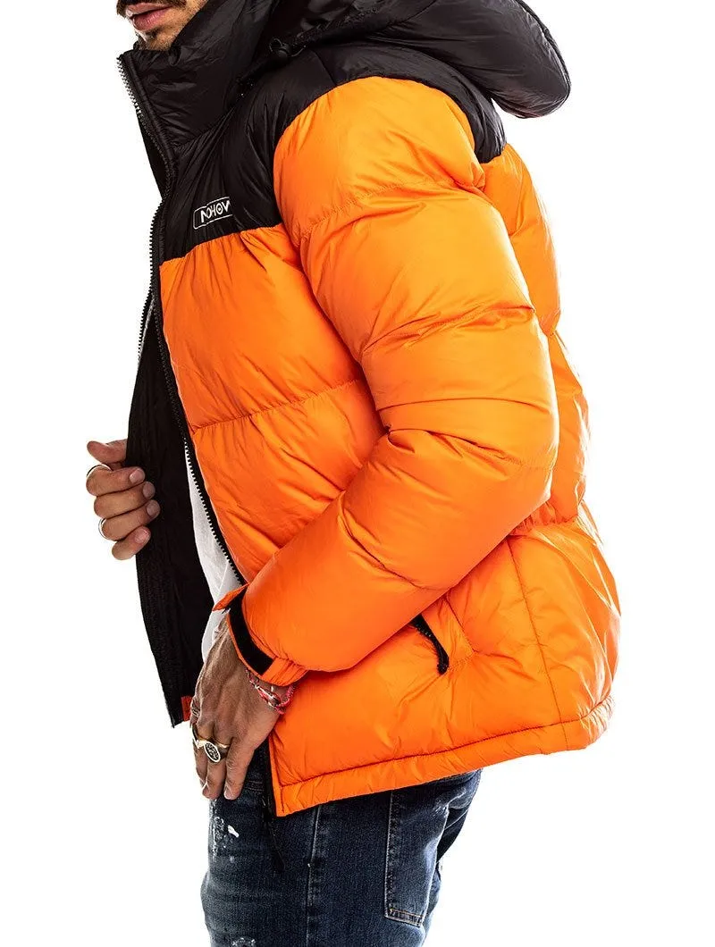 STORMI DOWN JACKET IN ORANGE BLACK