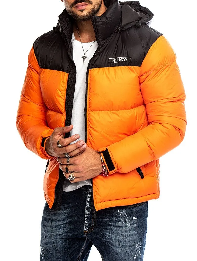 STORMI DOWN JACKET IN ORANGE BLACK