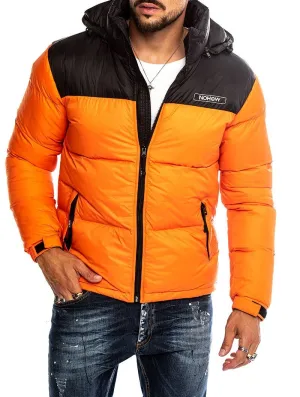 STORMI DOWN JACKET IN ORANGE BLACK