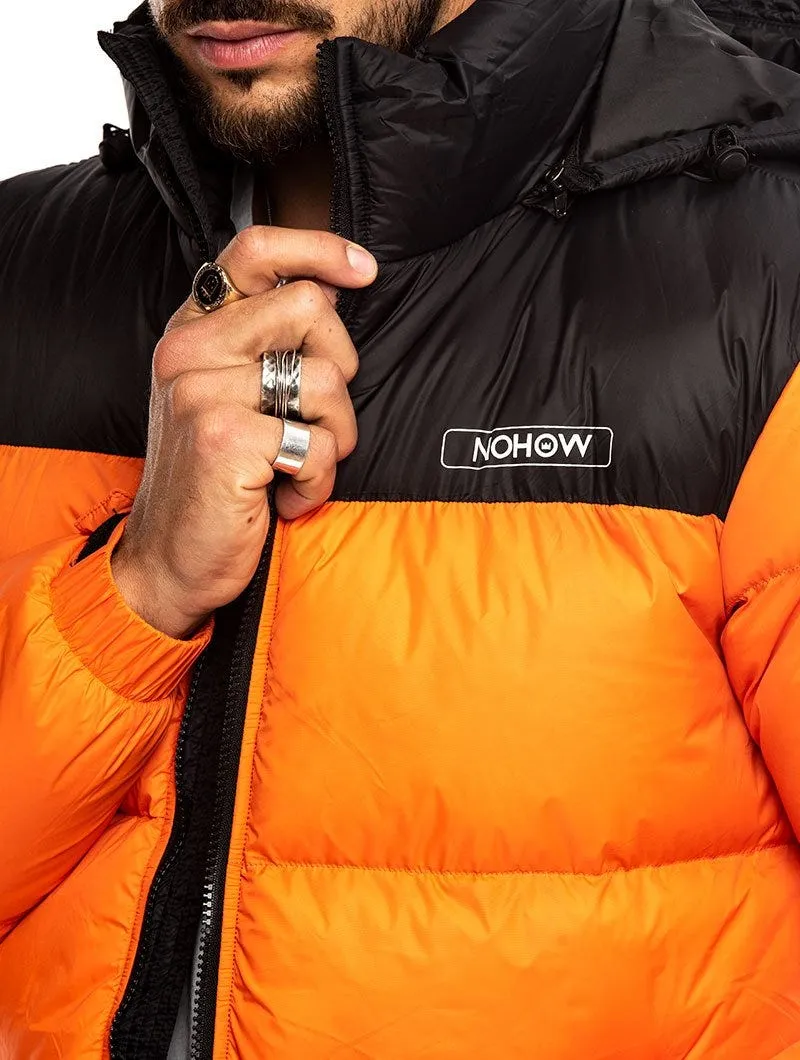 STORMI DOWN JACKET IN ORANGE BLACK